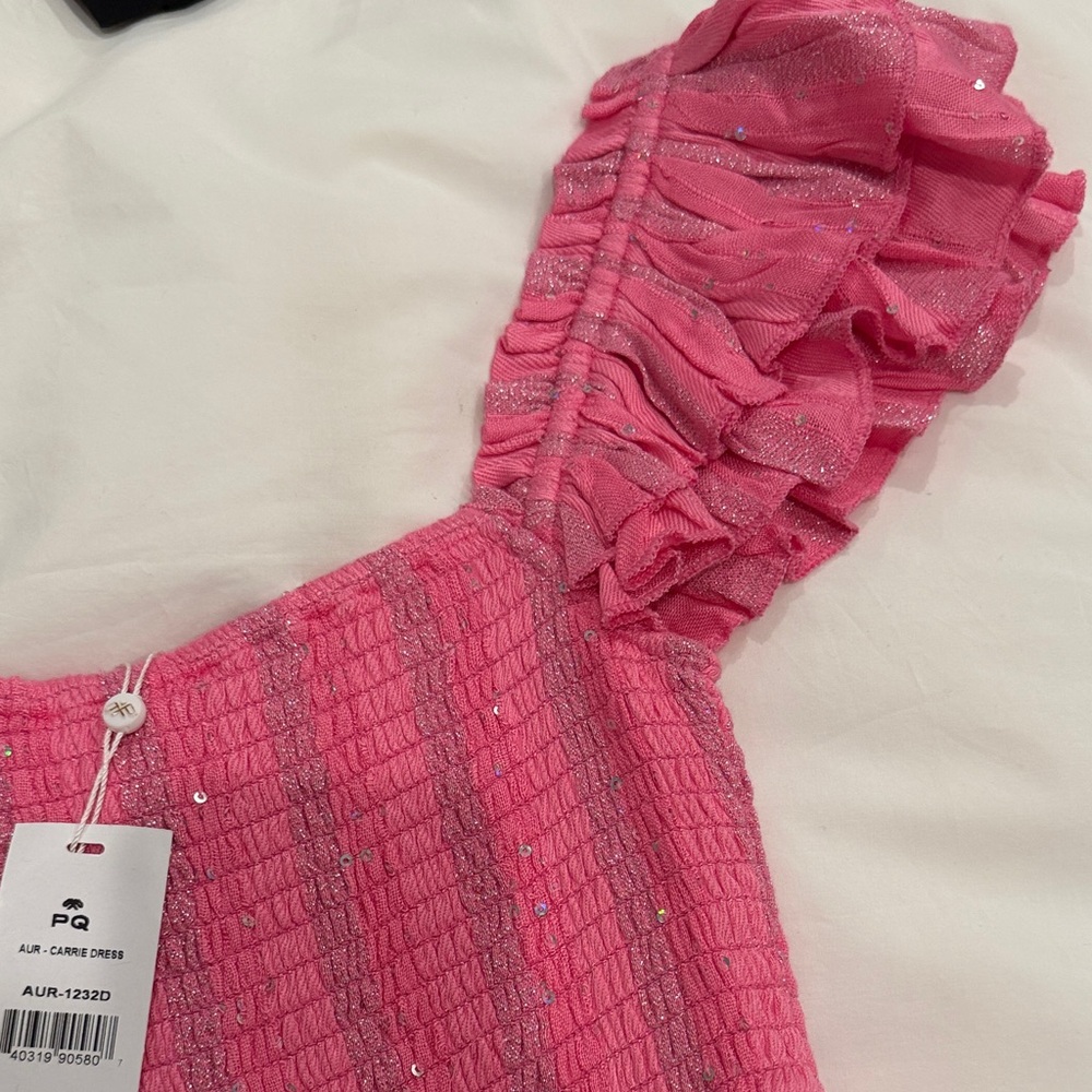 Pink Ruffled Smocked Dress - Picture 6 of 10